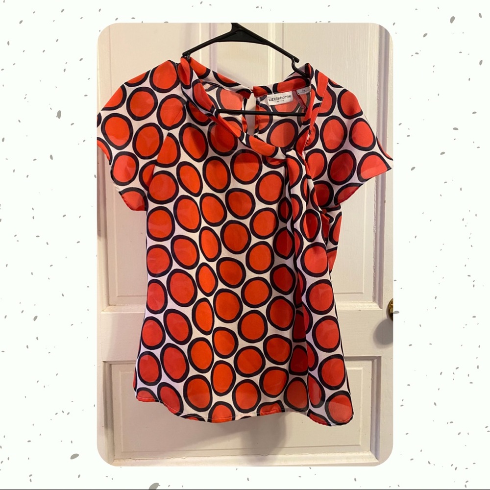 Orange Polka Dot Shirt